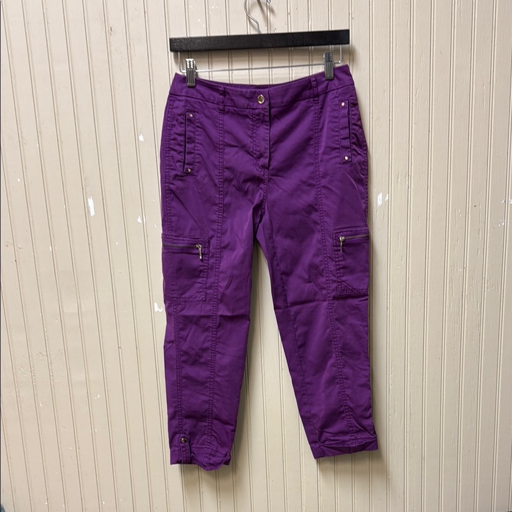 CHICO’S Crop Cargo Pants SZ 00 (W 28”) Beach Spring/Summer Casual